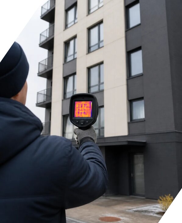 Тепловизионное обследование зданий в Выборге от 5111 р. | ЭкспертизаРоссия