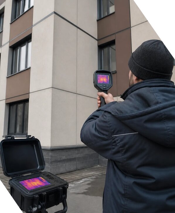 Тепловизионное обследование зданий и сооружений в Выборге