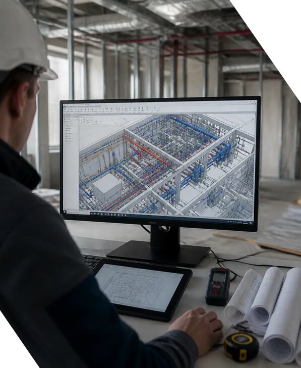 Создание BIM модели инженерных сетей для объектов в Выборге